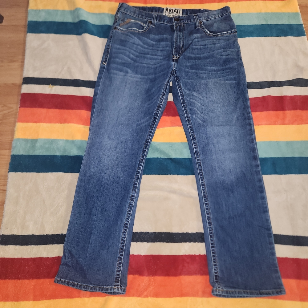 Ariat Men's Medium Blue Straight Jeans